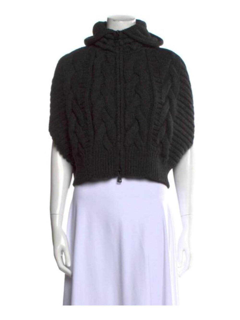Pinko Short Sleeve Cable Knit Cardigan